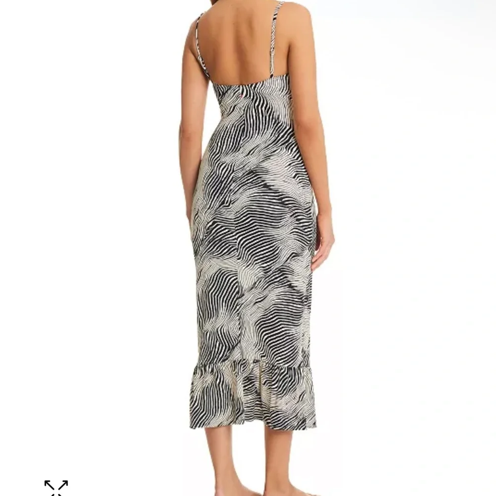 Red Carter High Contrast Tie-Front Side-Cutout Swimsuit Cover-Up Dress NWT Small